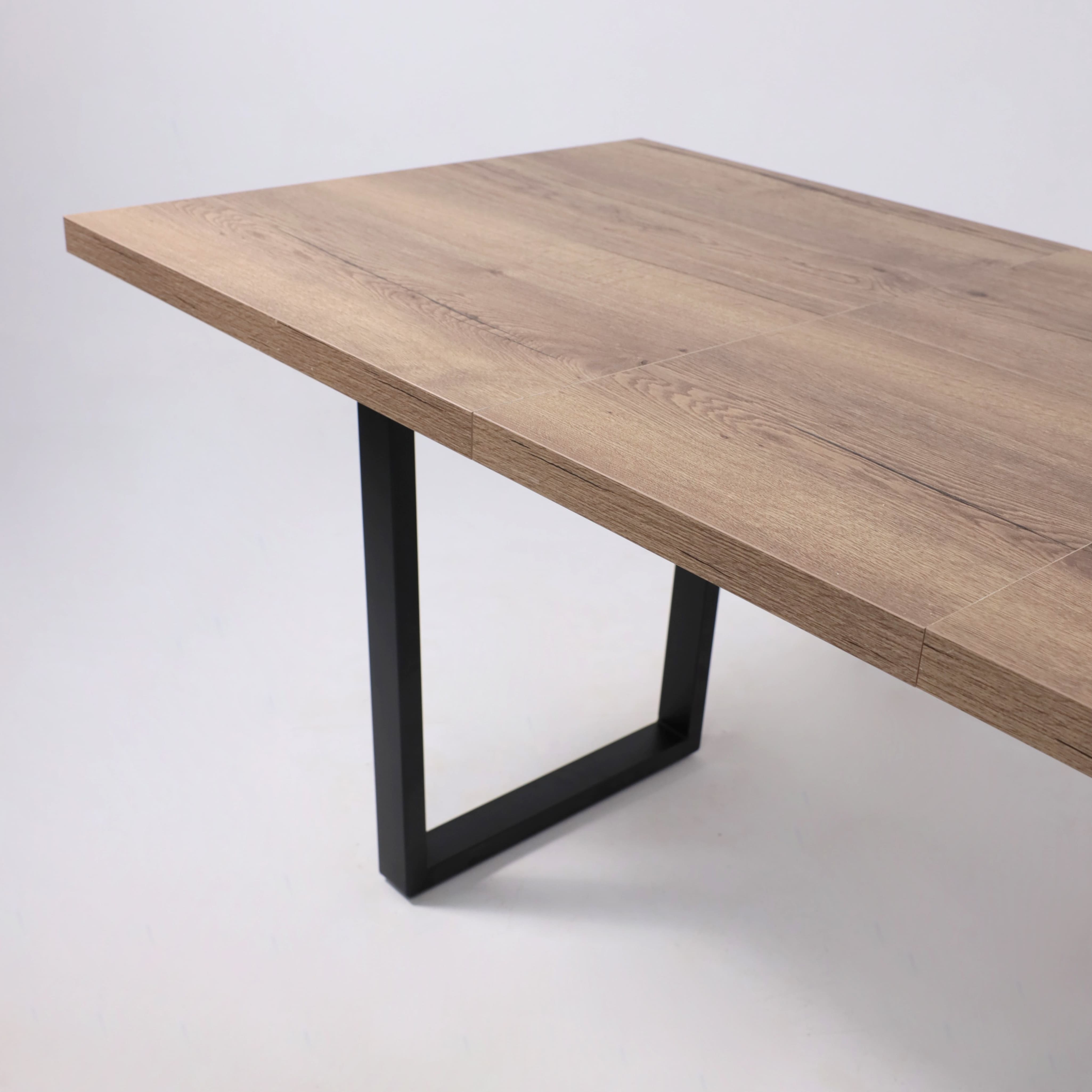 Стол FIT 120 раздвижной, 1200(1600)*800, Дуб канзас коричневый/Черный_preview_7