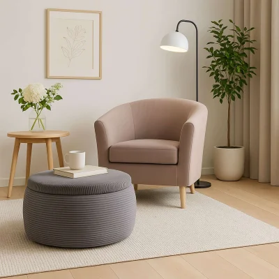 Пуф САТУ 01 Zoom NEW Ash 21, серый_2