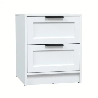 Тумба прикроватная КОНЦЕПТ Тренд КТ-ТК1-57, к.Белый/ф.Белый  (В572хШ477хГ451мм) фотография