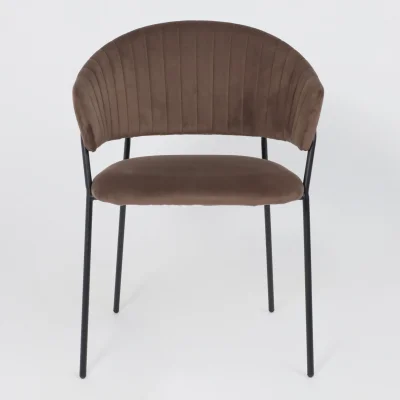 Стул AV 433, шоколадный бархат Confetti chocolate/черный_6