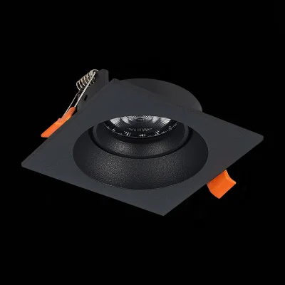 Св-к встр. Черный GU10 1*50W  L94xW94xH40 220V Без ламп Встраиваемые светильники_4