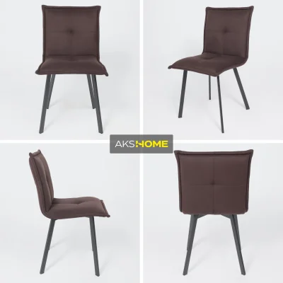 Кресло РУБИК U Velutto 24 темно-коричневый велюр/черный_2