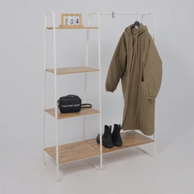 Гардеробная система с полками СКАНДИНАВИЯ 1, белый_2