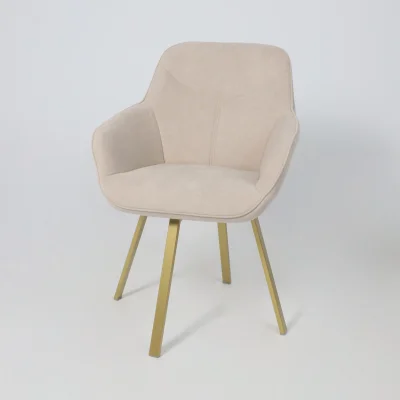 Стул ROMEO 360, b03 CREAM LUX\золото_15