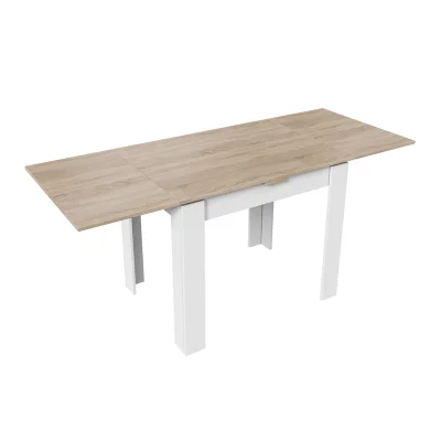 Стол раздвижной ПРОМО Тип 3, 900(1698)*670, дуб сонома светлый/белый_6