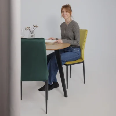 Стул OREO, темно-зеленый велюр HLR-57/черный_2