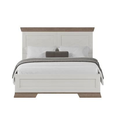 Н.м. "MARSELLE" кровать LOZ160х200_S без основания, к.Ясень снежный+Дуб сонома темный/ф.Ясень снежный_2