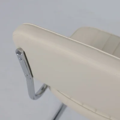 Кресло СЛАВИЯ Люкс, Pegaso крем экокожа/хром_9