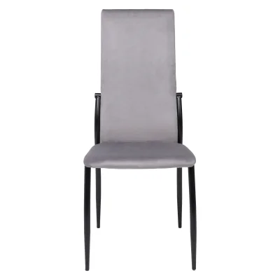 Стул DENVER, светло-серый велюр HLR-20/черный_2