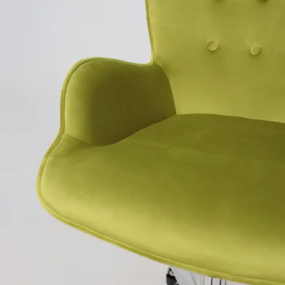 Кресло поворотное BELLA, велюр/оливковый_23