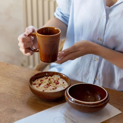 Кружка AURORA, фарфор, каштановый, 250мл_3