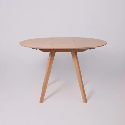 Стол ТАМУС, круглый раздвижной 870 (1160), Светлый бук без тонировки/Светлый бук_18