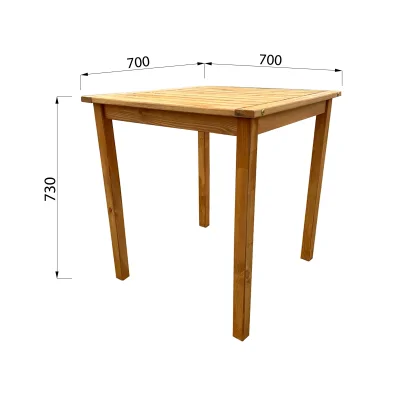 Стол стационарный 70*70см DYATEL, сосна (цвет дуб)_4