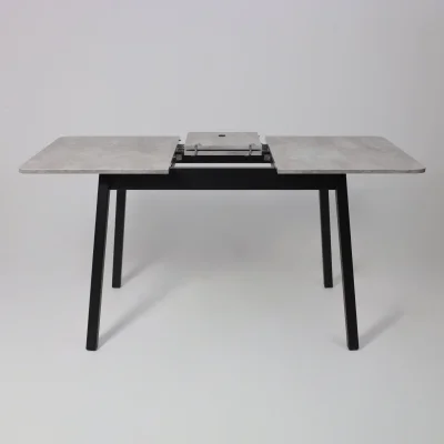 Стол TIRK RADIAL-110, раздвижной 110(142)х70, Серый сланец/Чёрный_28