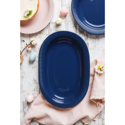 Блюдо овальное MULIN, керамика, синий, d30,5*17*2,8см_5