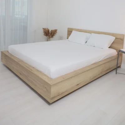 Простыня 150*215см Белый,  премиум сатин-страйп_5