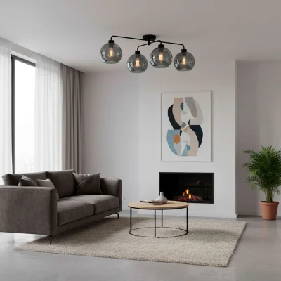 Светильник DROP, потолочный, 4*E27, дымчатый_3