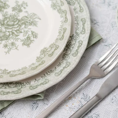 Блюдо BLOSSOM, керамика, зеленый, d21.5*2.7см_13