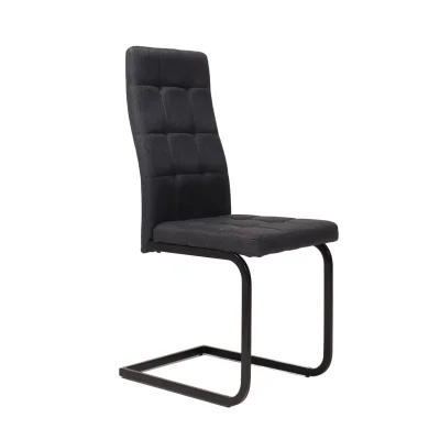 Стул OXFORD, темно-серая ткань Seattle-007/черный фотография