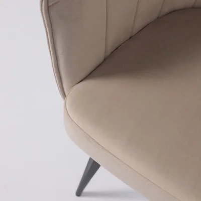 Кресло MELON, поворотное, бежевый велюр/черный_21