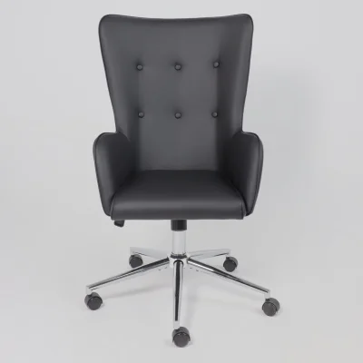 Кресло поворотное BELLA XL chrome, Pegasso черный_10