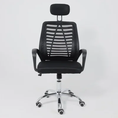 Кресло рабочее CONSUL NEW, ткань/сетка, черный (с подголовником)_13