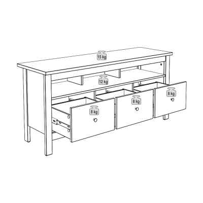 Тумба САГА 3 ящика, серая (2.08.03.090.4 RU)_5