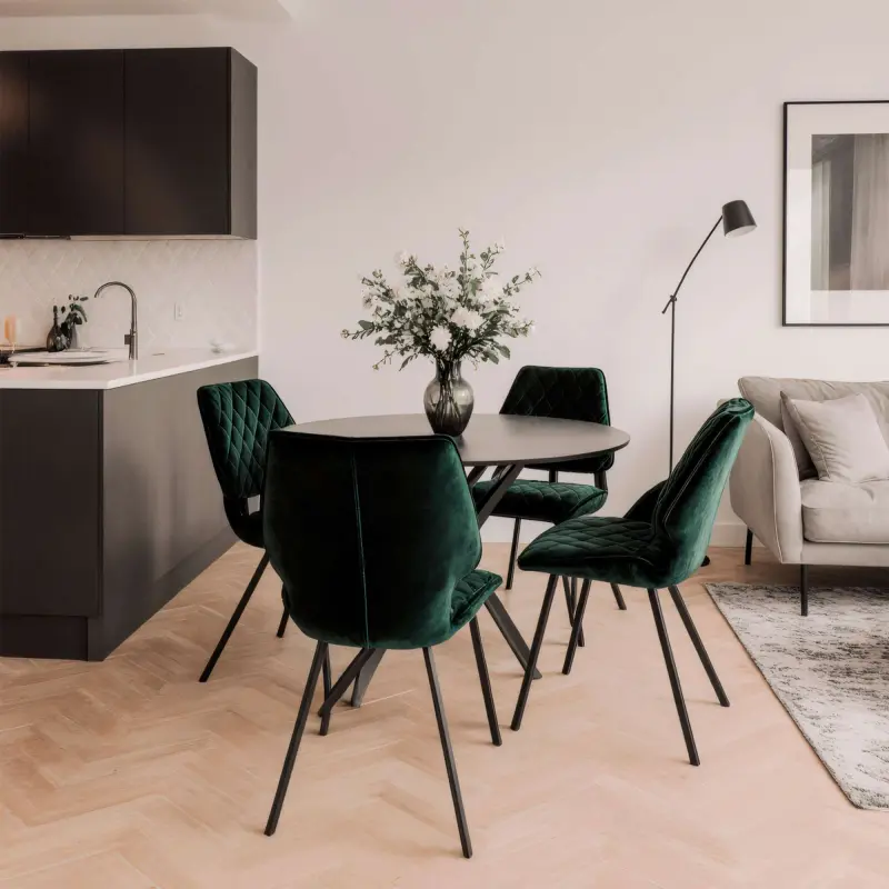 Стул Rafael M-R 360, d13 DARK GREEN LUX\черный_preview_3