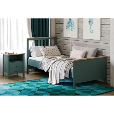 Кровать одинарная САГА 90*200, темно-бирюзовая/ясень (2.08.04.210.16 RU)_6