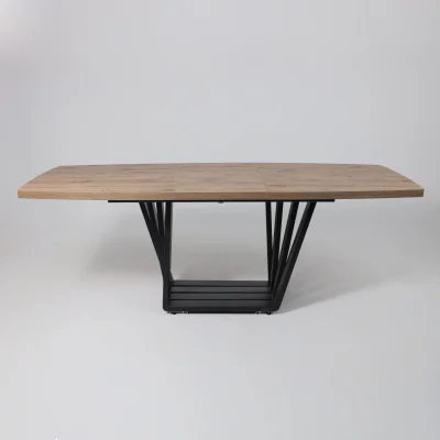 Стол KAMERON раздвижной, 1600(2050)*900 Дуб Веллингтон/черный_14