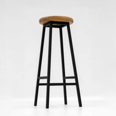 Стул барный BUTTON-78натуральный/черный_9