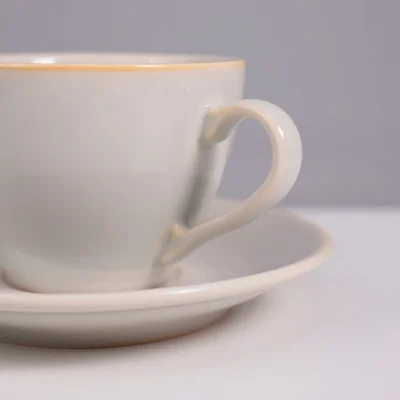 Чайный набор OPALUS, фарфор, айвори, кружка 200мл + блюдце_5