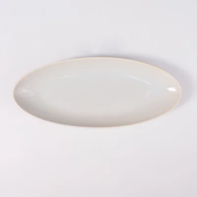 Блюдо для рыбы AURORA, фарфор, айвори, 31*13*3,6см_3