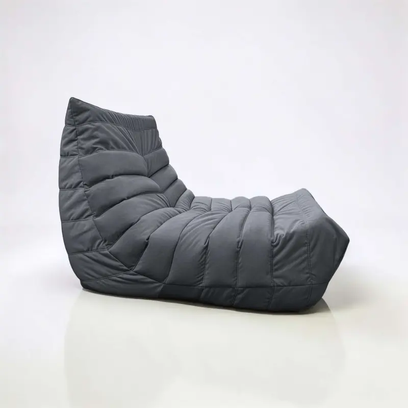 Бескаркасное кресло Француз SLIM BeanBag 70*35 / микровелюр, Шторм_preview_3