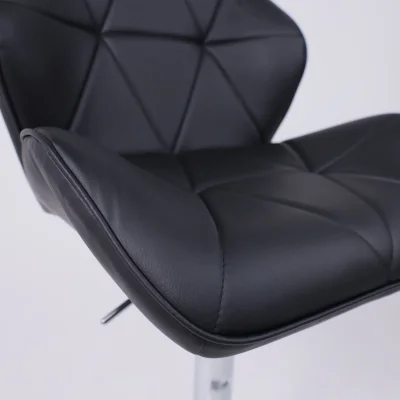 Кресло BERLIN, экокожа, черный/хром_14
