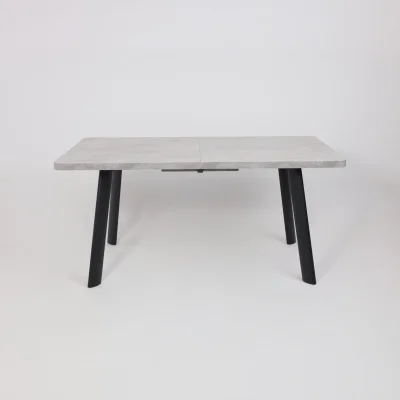 Стол LEON LUX RADIAL-160, раздвижной 160(205)х90, Серый сланец/Чёрный_16