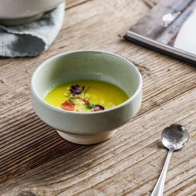 Миска-Боул STONE CLAY, керамика, светло-зеленый, d11.5*6см_2