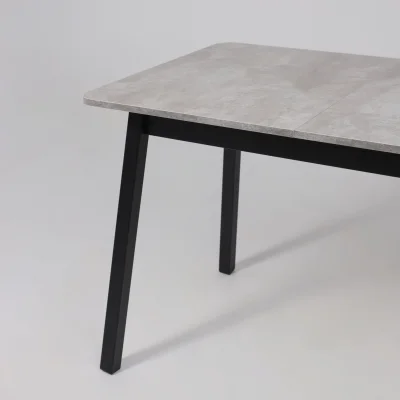 Стол TIRK RADIAL-110, раздвижной 110(142)х70, Серый сланец/Чёрный_18