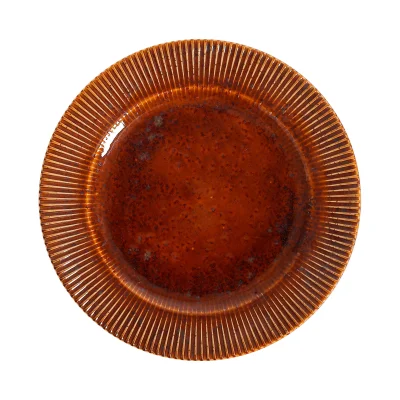 Блюдо AURORA, фарфор, каштановый, d20*2,5см фотография