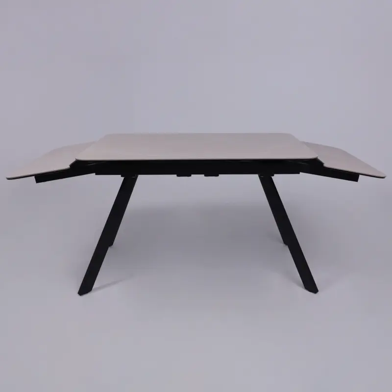 Стол ЛЕОН NEW , керамика 1 кат. 1200(1840)*800, Камень слоновая кость Bayona Ivory/Черный матовый_preview_17