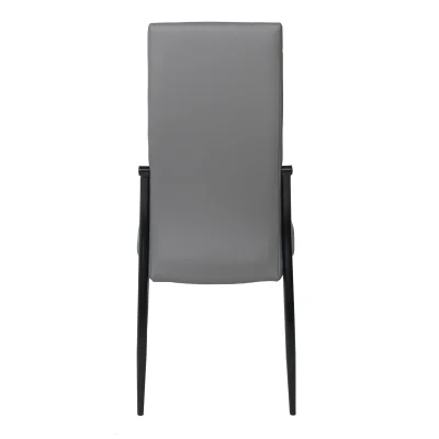 Стул DENVER, экокожа, серый PU 611/черный_5