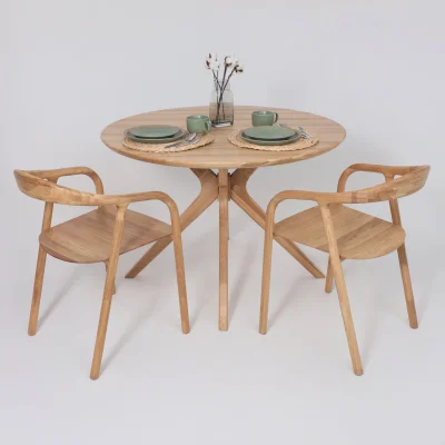 Стол ОКСФОРД, d1100*760, дуб натуральный/покрытие бесцветное_9