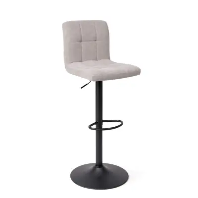 Стул барный LOGOS, серый шенилл Ote Canna 452/черный фотография