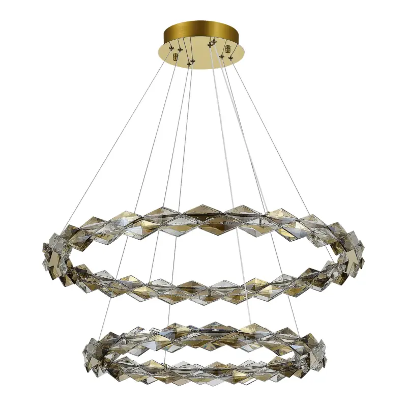 Люстра подвесная ST-Luce Золотистый/Прозрачный,Янтарный LED 1*45W 3000K DIAMANTA_preview_2