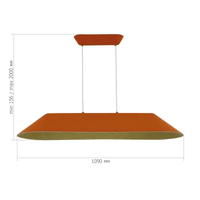 Светильник подвесной ST-Luce Оранжевый,Серый/Оранжевый,Серый LED 1*32W SENTITO_11