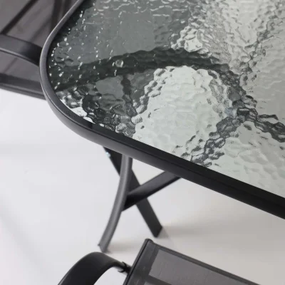 Комплект садовой мебели SUNBEAM (стол 1шт, 6 кресел, зонт 1шт), серый/черный_22