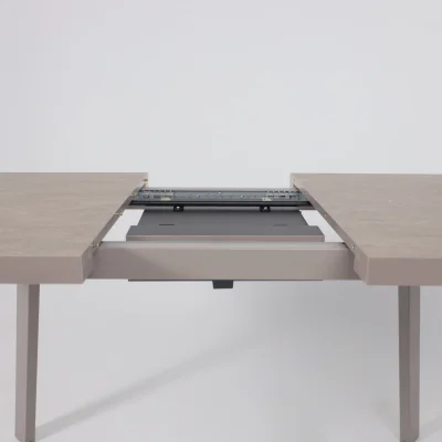 Стол BORG-120, раздвижной 120(160)х80, Бежевый камень-HPL/Капучино_13