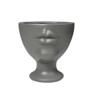 Ваза керамическая ADRIA, серый, 15*15*15см фотография