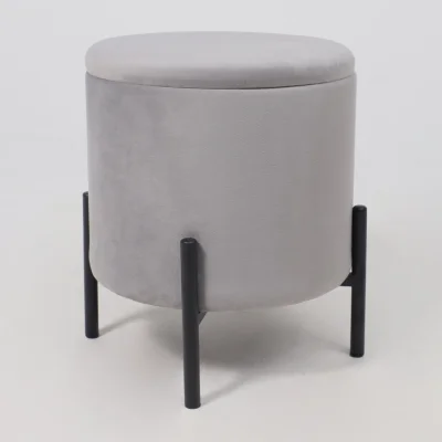 Стул-пуф BOOT, серый велюр MY 180G-60/черный_14