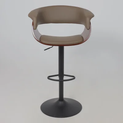 Стул барный ROSSI, экокожа, шоколадный C-5/черный_10